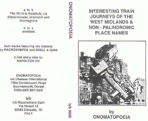 Onomatopoeia — Interesting Train Journeys Of The West Midlands & Non-Palindromic Place Names