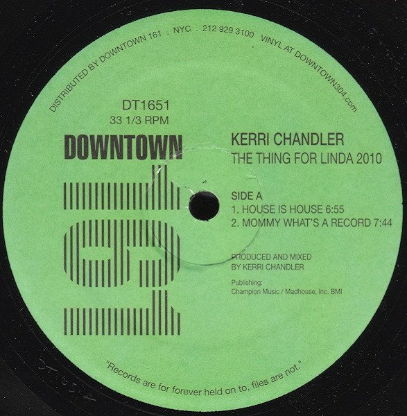 Kerri Chandler — The Thing For Linda 2010