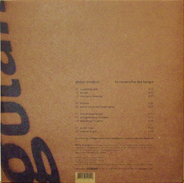 Gotan Project — La Revancha Del Tango 3