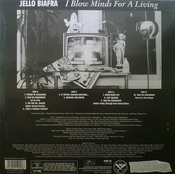 Jello Biafra — I Blow Minds For A Living 2