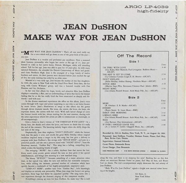 Jean DuShon — Make Way For Jean DuShon 2
