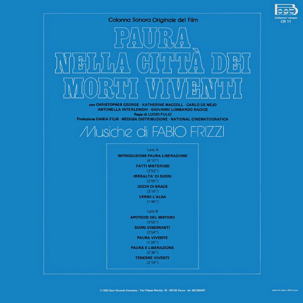 Fabio Frizzi — Paura Nella Città Dei Morti Viventi (Colonna Sonora Originale Del Film) 2