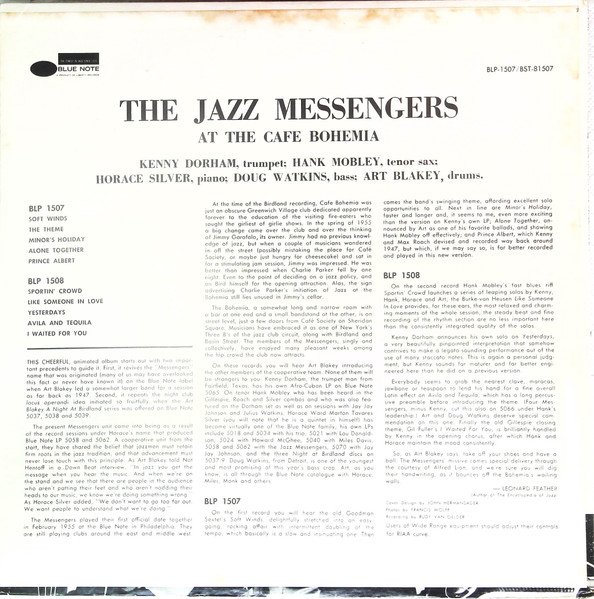 Art Blakey & The Jazz Messengers — At The Cafe Bohemia (Volume 1) 2