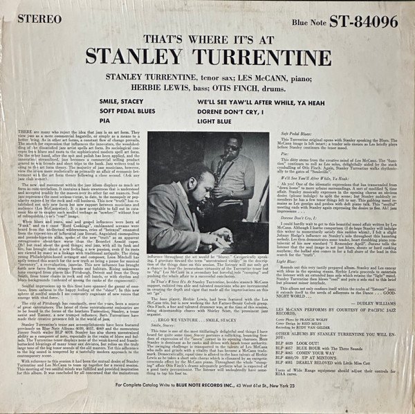 Stanley Turrentine — That's Where It's At 2