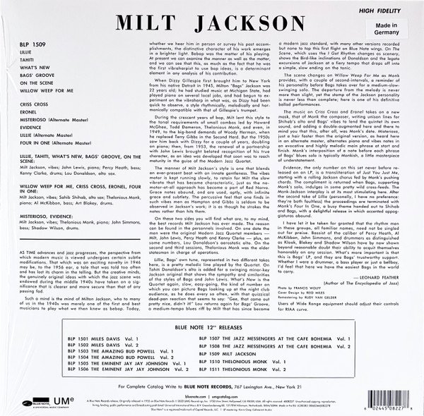 Milt Jackson With John Lewis (2), Percy Heath, Kenny Clarke, Lou Donaldson And The Thelonious Monk Quintet — Milt Jackson With John Lewis, Percy Heath, Kenny Clarke, Lou Donaldson And The Thelonious Monk Quintet 2