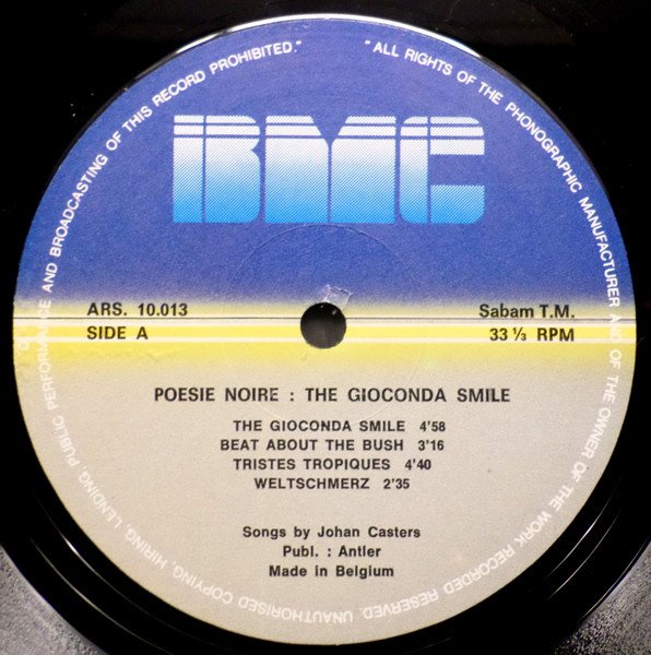 Poésie Noire — The Gioconda Smile 2