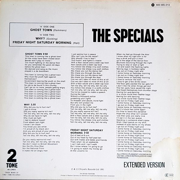 The Specials — Ghost Town (Extended Version) 2