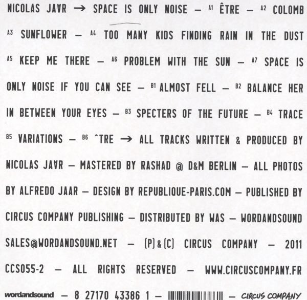 Nicolas Jaar — Space Is Only Noise 2