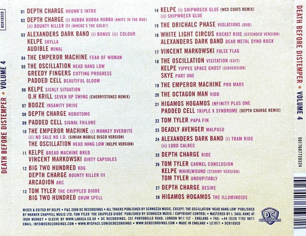 Various — Death Before Distemper 4 Mixed By Kelpe 2