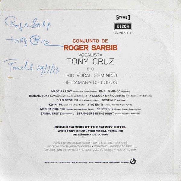 Roger Sarbib Com Tony Cruz (7) — Madeira Love 2