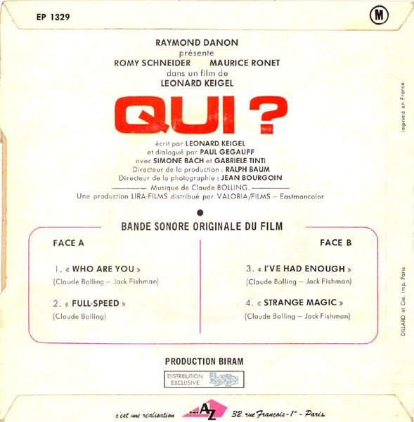 Claude Bolling — Qui ? (Bande Sonore Originale Du Film) 2