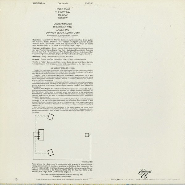 Brian Eno — Ambient 4 (On Land) 2