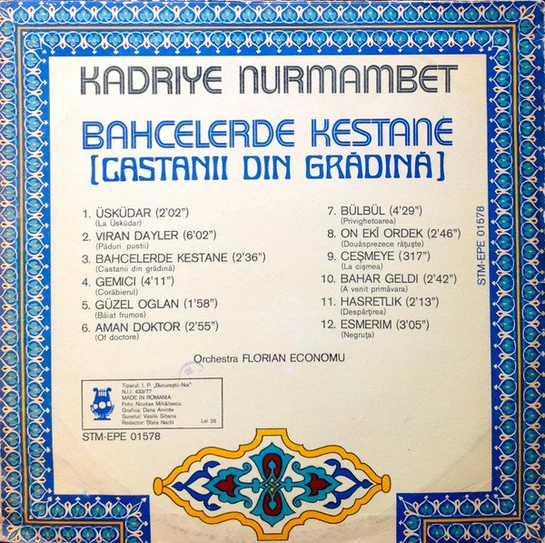 Nurmambet Kadriye — Bahcelerde Kestane (Castanii Din Grădină) 2
