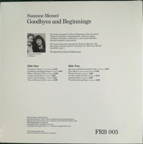 Suzanne Menzel — Goodbyes And Beginnings 2