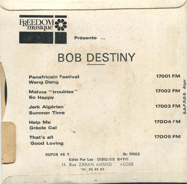 Bob Destiny — Mahna (Troubles) / So Happy 2