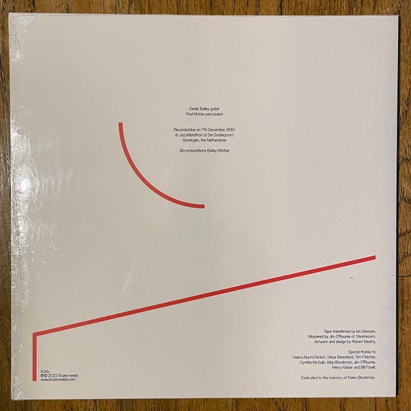 Derek Bailey & Paul Motian — Duo In Concert 2