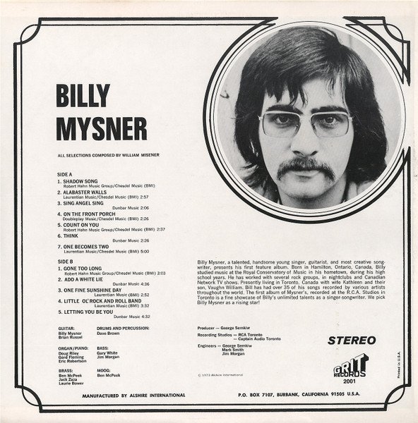 Bill Misener — Billy Mysner 2
