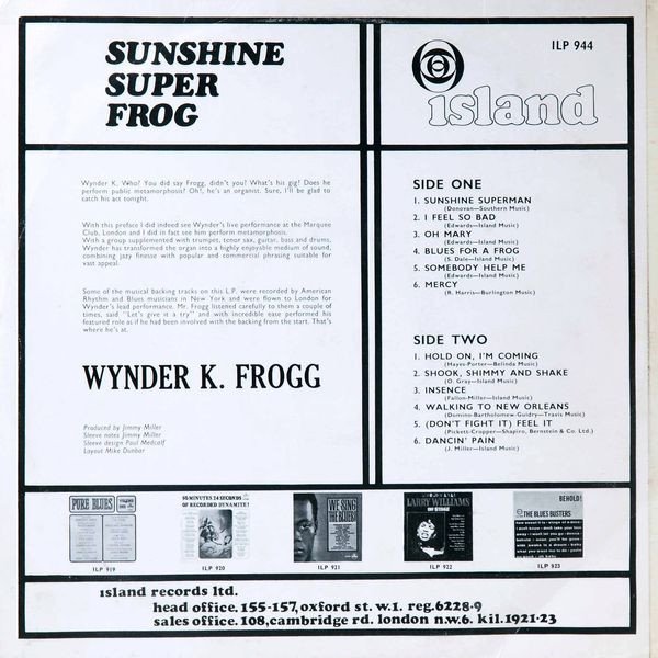 Wynder K. Frog — Sunshine Super Frog 2