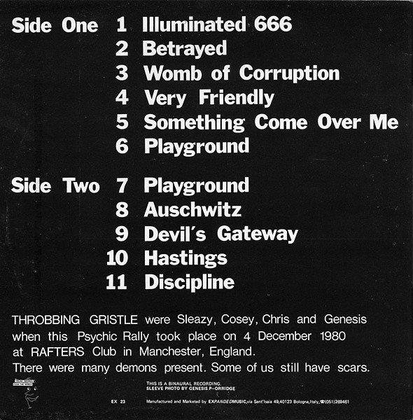 Throbbing Gristle — Rafters 2