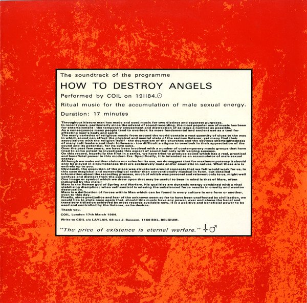 Coil — How To Destroy Angels