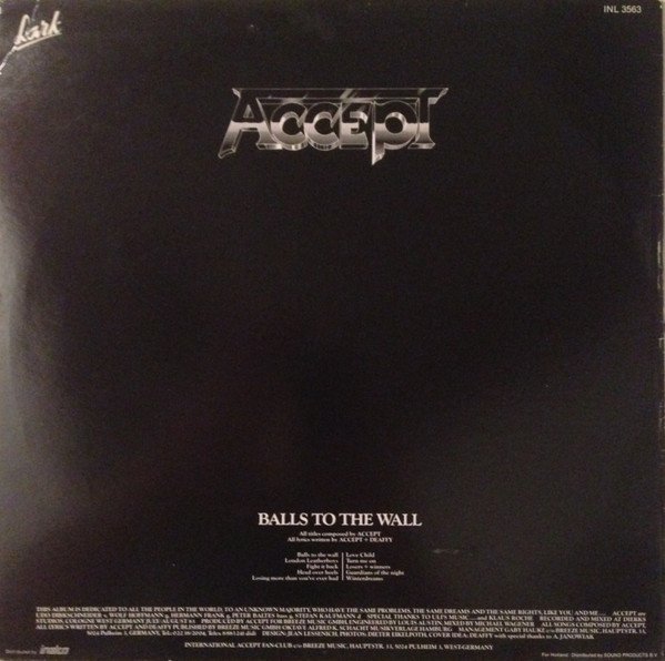 Accept — Balls To The Wall 2