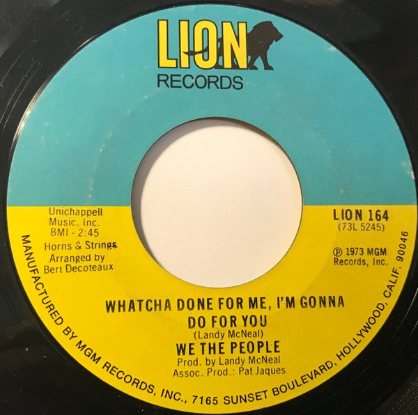 We The People (3) — Making My Daydream Real / Whatcha Done For Me, I'm Gonna Do For You 2