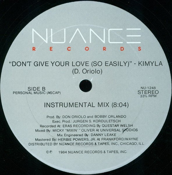 Kimyla — Don't Give Your Love (So Easily) 2