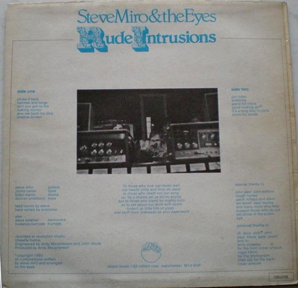 Steve Miro And The Eyes (2) — Rude Intrusions 2