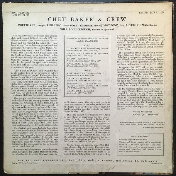 Chet Baker & Crew — Chet Baker & Crew 2