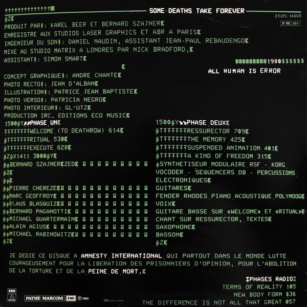 Bernard Szajner / Zed (5) — Some Deaths Take Forever 2