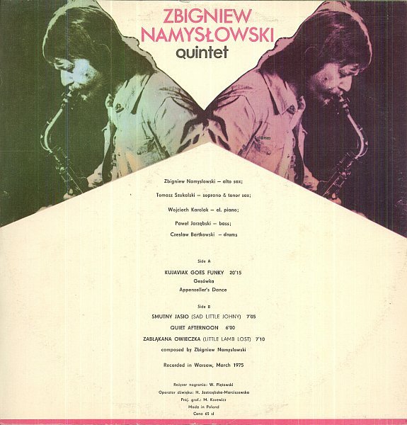 Zbigniew Namysłowski Quintet — Kujaviak Goes Funky 2