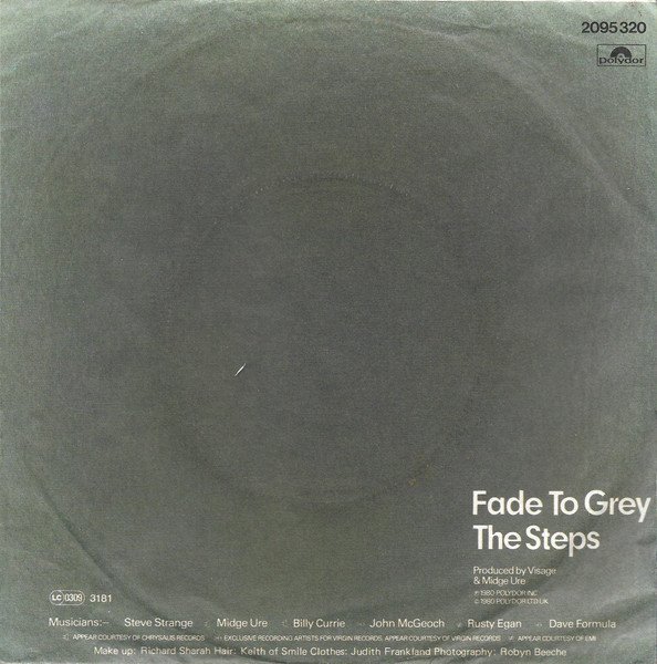 Visage — Fade To Grey 2