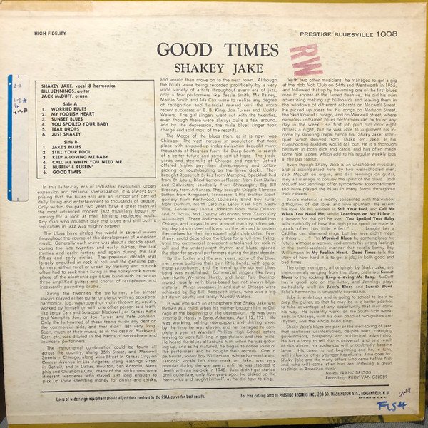 Shakey Jake — Good Times 2