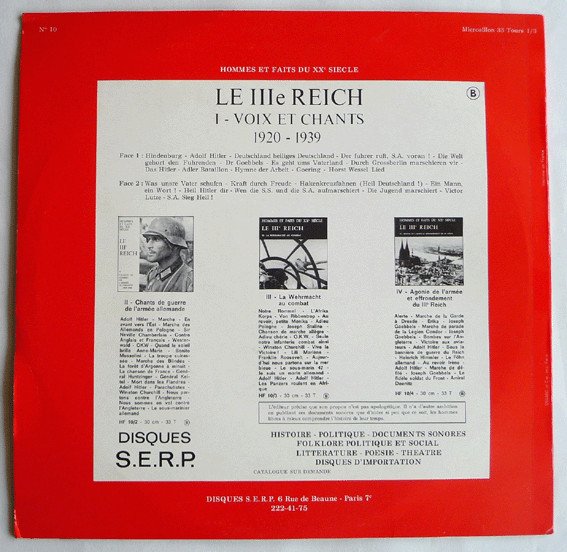 Various — Le IIIe Reich I - Voix Et Chants De La Révolution Allemande 2