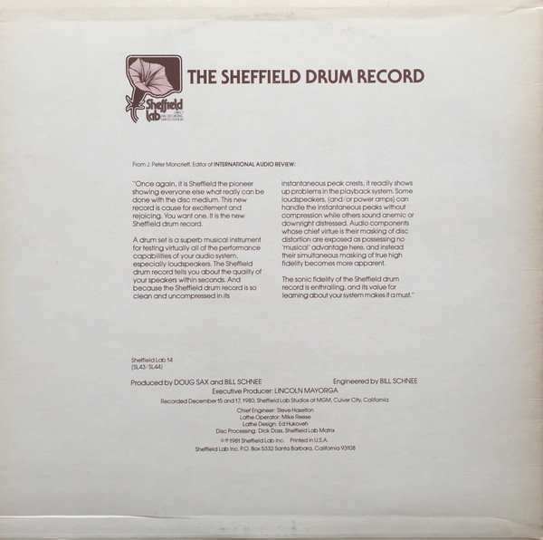 Jim Keltner / Ron Tutt — The Sheffield Drum Record 2