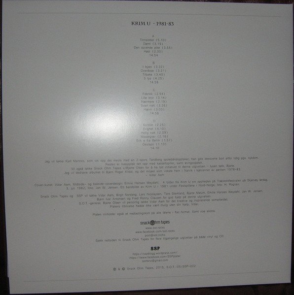 Krim U — 1981-83 2