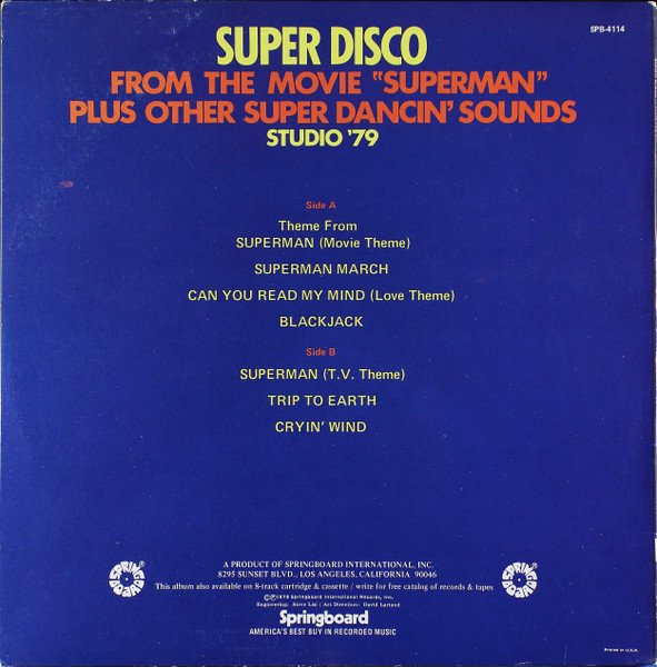 Studio '78 — Super Disco From The Movie Superman 2
