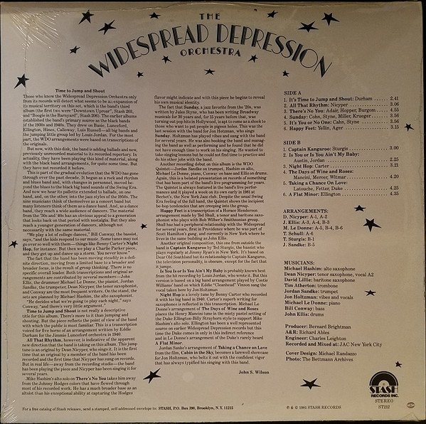 The Widespread Depression Orchestra — Time To Jump And Shout 2