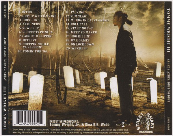 Tommy Wright III — Ashes II Ashes, Dust II Dust 2