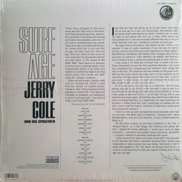 Jerry Cole And His Spacemen — Surf Age 2