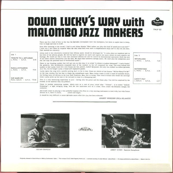 Malombo Jazz Makers — Down Lucky's Way 2