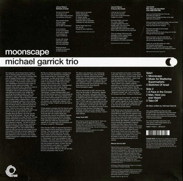 Michael Garrick Trio — Moonscape 2