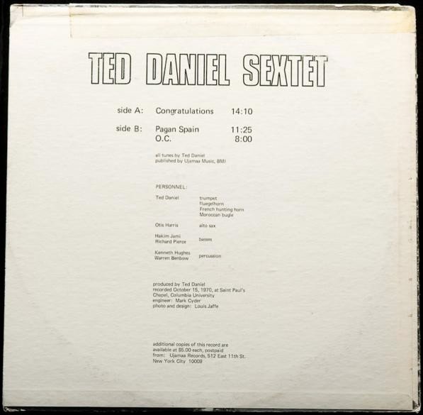 Ted Daniel — Ted Daniel Sextet 2