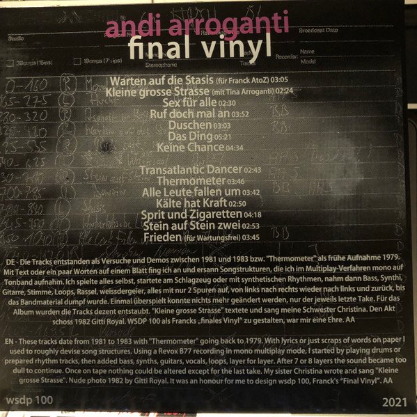 Andi Arroganti — Final Vinyl 2