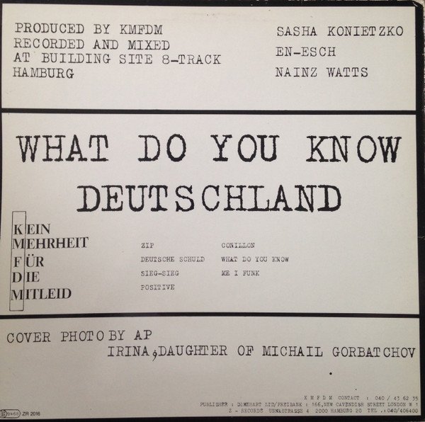 KMFDM — What Do You Know, Deutschland? 2