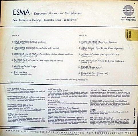 Esma Redžepova — Esma / Zigeuner-Folklore Aus Mazedonien 2