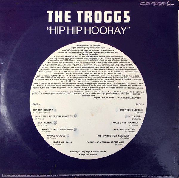 The Troggs — Hip Hip Hooray 2