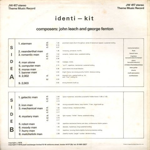 John Leach And George Fenton — Identi-Kit 2