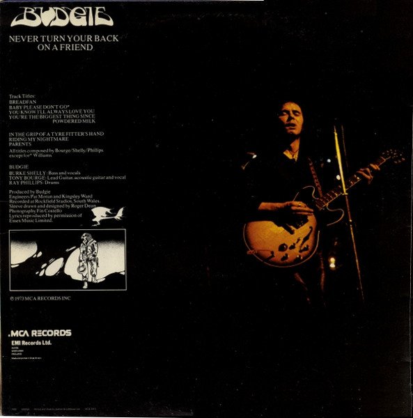 Budgie — Never Turn Your Back On A Friend 2