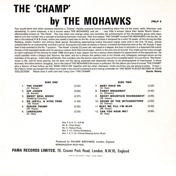 The Mohawks — The Champ 2